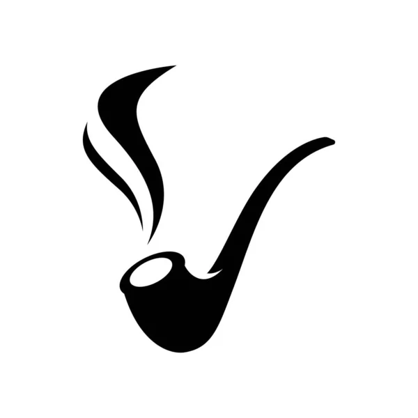 Imágenes Logotipo Pipa Humo Diseño Ilustración — Vector de stock