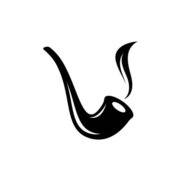 Rauch Pfeife Logo Bilder Illustration Design — Stockvektor