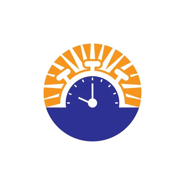 Дизайн Логотипа Секундомера — стоковый вектор