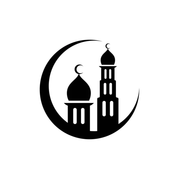 Meczet Logo Obrazy Ilustracja Projekt — Wektor stockowy