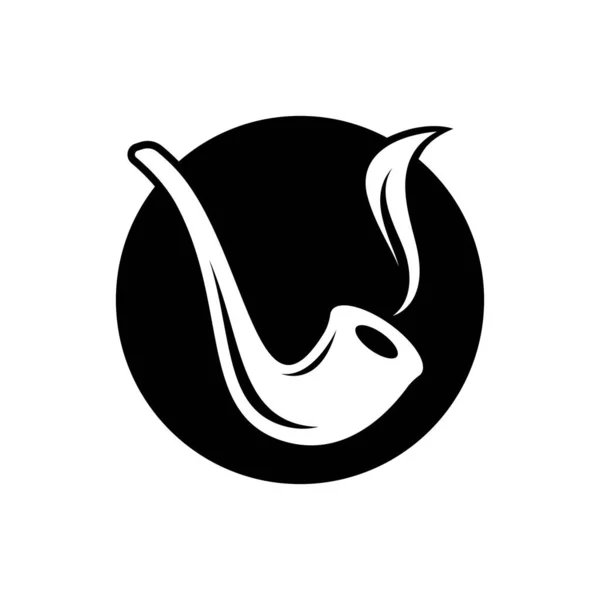 Imágenes Logotipo Pipa Humo Diseño Ilustración — Vector de stock