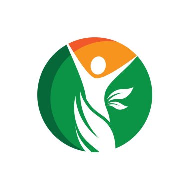 Wellness logo resimleri tasarım illüstrasyonu