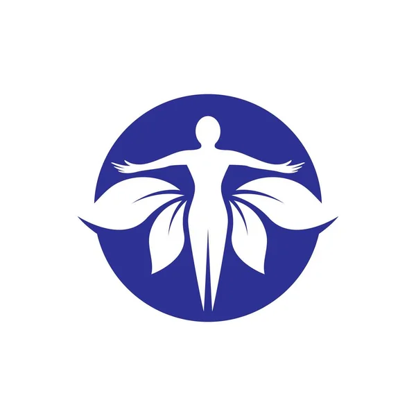 Оздоровчий Логотип Зображень Дизайну Ілюстрація — стоковий вектор