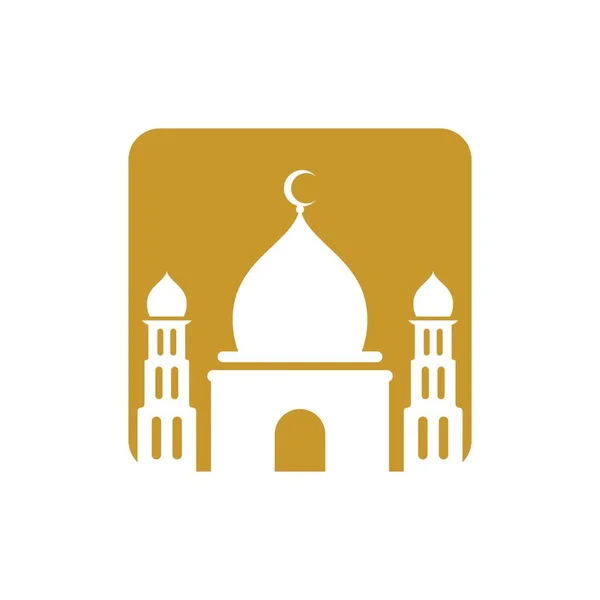 Σχεδιασμός Εικονογράφησης Εικόνων Λογότυπου Τζαμιού — Διανυσματικό Αρχείο