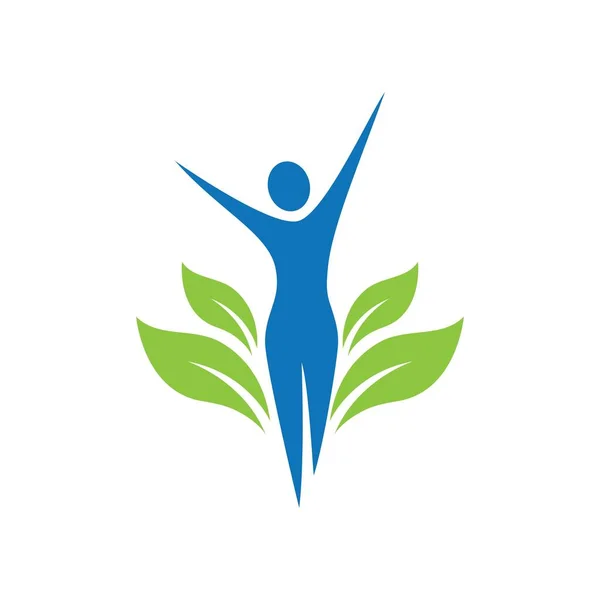 Wellness Logotipo Imagens Design Ilustração — Vetor de Stock