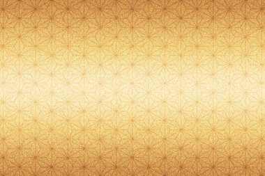 Kenevir yaprağı desenli altın katlı arka plan (şampanya sarısı) Yatay desenli