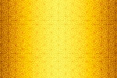 Kenevir yaprağı desenli katlama (sarı altın rengi) dikey çizgilerin derecelendirilmesiyle altın ekran benzeri arkaplan