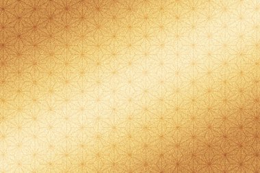 Kenevir yaprağı desenli katlanmış altın ekran benzeri arka plan yanığı (şampanya altını) köşegen