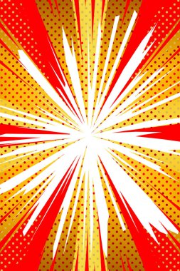 Yeni Yıl İçin Amerikan Çizgi Roman Tarzı Arkaplanı - uzun versiyon -