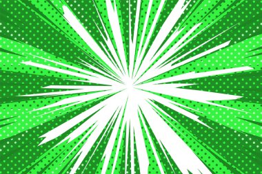 Sarı-yeşil Amerikan Comic Style Arkaplan - geniş sürüm -