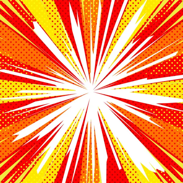 Yaz için Amerikan Comic Style Arkaplanı - Kare versiyonu -