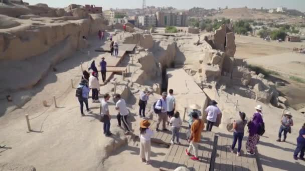 Assouan Égypte Décembre 2022 Les Touristes Prennent Des Photos Visitent — Video