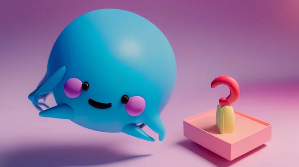 Cute Baby Octopus Toy Illustration.