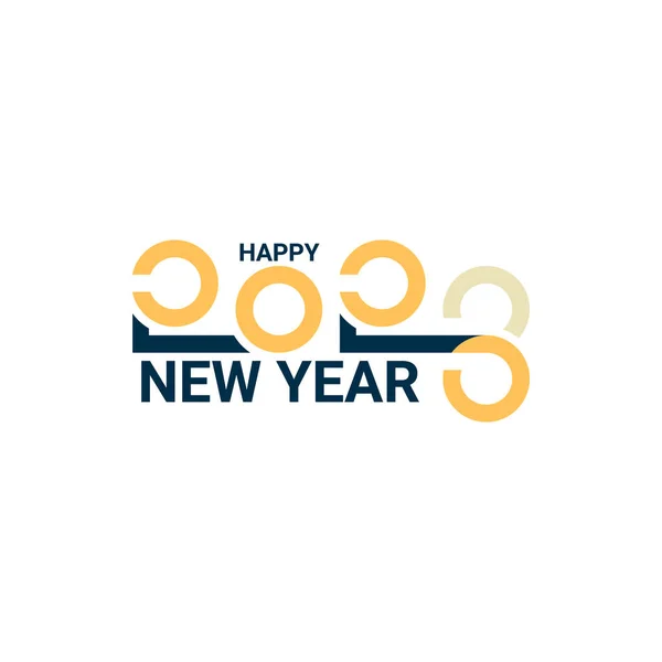 2023 Neujahrsgruß Quadratische Vorlage Frohes Neues Jahr 2023 Hintergrundvorlage Modernes — Stockvektor