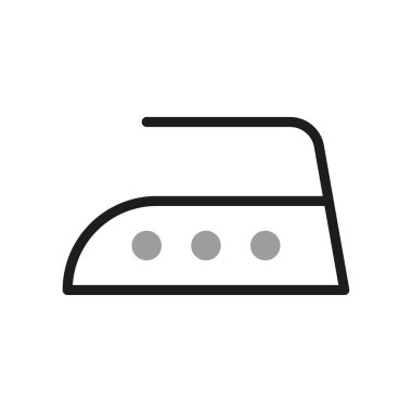 Çamaşır ikonu. Etiketler için bakım kıyafetleri talimatları, yüksek ateş.