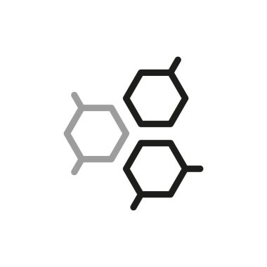 Tıp ve Sağlık İlgili Vektör Hattı Simgesi. DNA gibi ikon içeriyor. Projeleriniz için tasarım ögeleri.