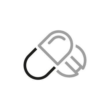 Tıp ve Sağlık İlgili Vektör Hattı Simgesi. Antibiyotik gibi ikon içeriyor. Projeleriniz için tasarım ögeleri.