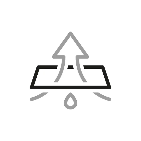 Sederhana Dari Waterproof Dan Wate Related Vector Line Icon Berisi - Stok Vektor