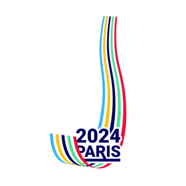 Paris 2024 Olimpiyatları. Olimpiyatlar için logo.