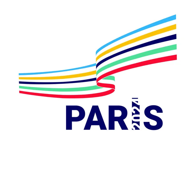 巴黎2024奥运会 奥运会徽 免版税图库插图