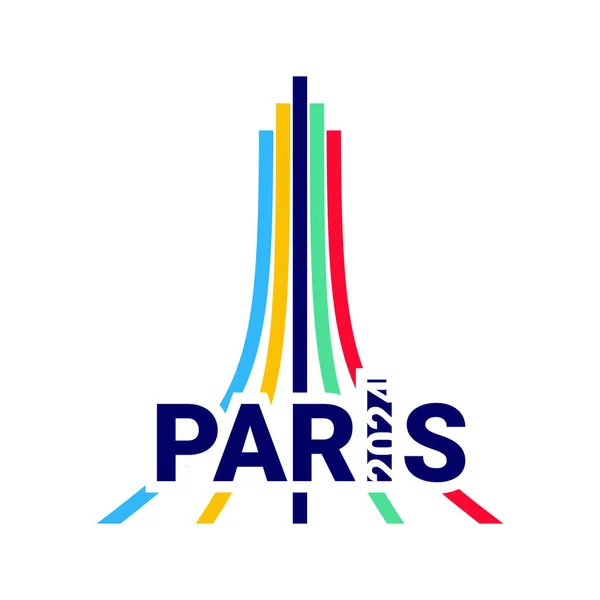 Олимпийские Игры 2024 Года Париже Логотип Олимпийских Играх Лицензионные Стоковые Векторы