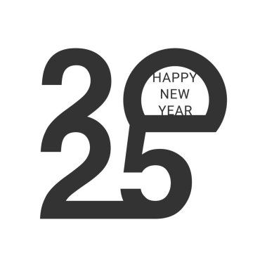 2025 yılbaşı posteri, tasarım şablonları. Kutlama ve sezon dekorasyonu için. Marka ve afiş için arka planlar. Vektör illüstrasyonu.