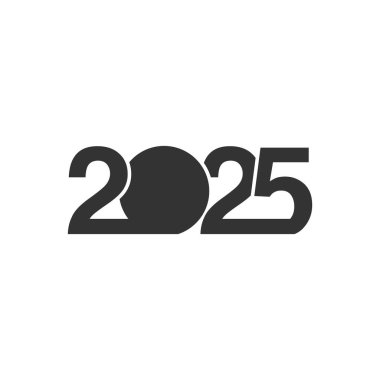 2025 yılbaşı posteri, tasarım şablonları. Kutlama ve sezon dekorasyonu için. Marka ve afiş için arka planlar. Vektör illüstrasyonu.