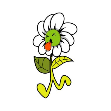 Karalama tarzında Cadılar Bayramı partisi posterleri. Çiçekli papatya.