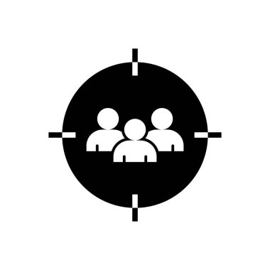 Arama, insan izleme ve vektör sembolü.