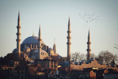 gün batımında Camii-İstanbul