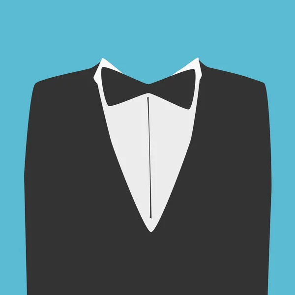 ビジネスイラスト スーツで青の背景 — ストック写真