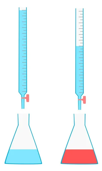 Illustration Volumetric Analysis Titration Chemistry — Stock Photo, Image