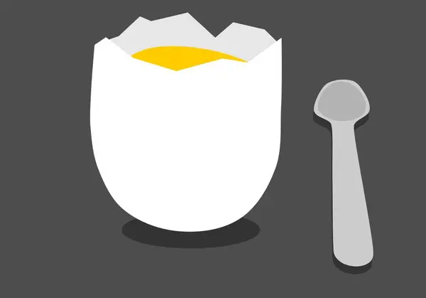 Сніданок Яке Варене Яйце — стокове фото
