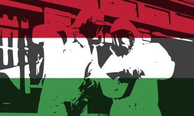 Koruyucu giysiler içindeki Macar yetkililer, ayak ve ağız hastalıkları salgını sırasında meydana gelebilecek bir biyolojik saldırıyı araştırıyorlar.