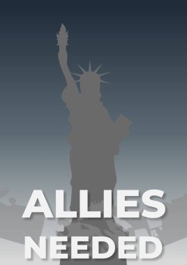 Özgürlük Anıtı ve tokalaşma siluetinin yer aldığı kavramsal görüntü, Amerika 'nın değişen küresel ortaklıklarını ve diplomatik belirsizliğini simgeleyen 