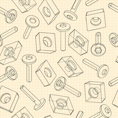 Mavi arka planda makine mühendisliği çizimleri. Kesici, değiştirilebilir çok yönlü plakalı montaj aracı. Teknik Tasarım. Koruyun. Ayrıntılı plan. Vektör illüstrasyonu