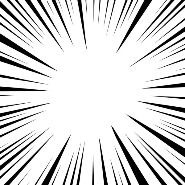 Saydam arkaplanda soyut çizgi roman flaş patlaması çizgileri. Vektör illüstrasyon süper kahraman tasarımı. Parlak siyah ışık şeridi patladı. Flaş ışını patlaması. Hız çizgileri Manga çerçevesi. Anime vektörü.