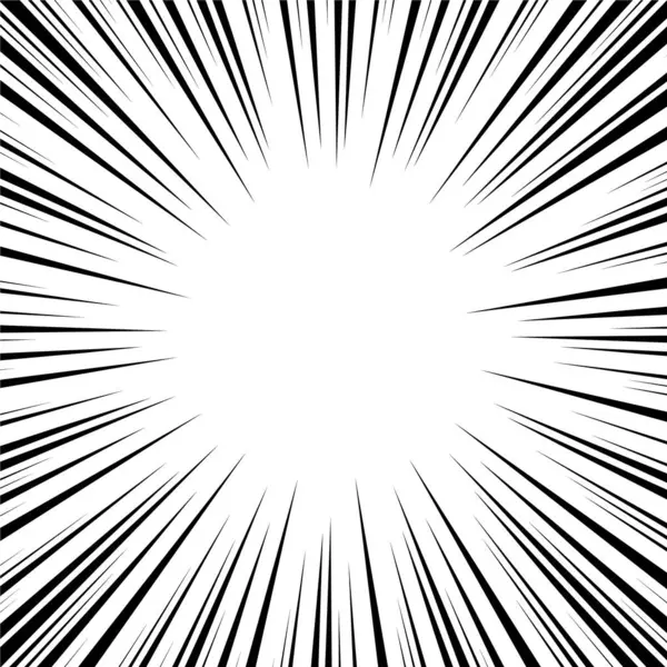 Saydam arkaplanda soyut çizgi roman flaş patlaması çizgileri. Vektör illüstrasyon süper kahraman tasarımı. Parlak siyah ışık şeridi patladı. Flaş ışını patlaması. Hız çizgileri Manga çerçevesi. Anime vektörü.