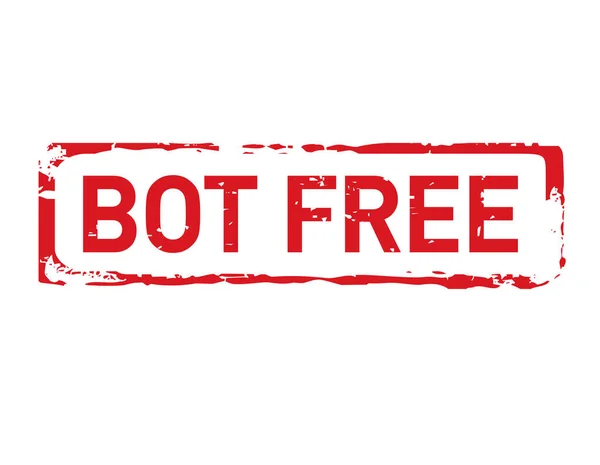 Timbre Grunge Rouge Bot Free Illustration Vectorielle — Image vectorielle