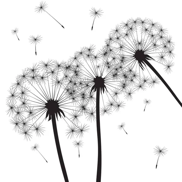 Ağaç Esintisi Karahindiba. Özet çizimi.