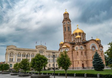 Bosna-Hersek 'teki Banja Luka güzel bir şehir. Bu fotoğraf Temmuz 2023 'te çekildi..