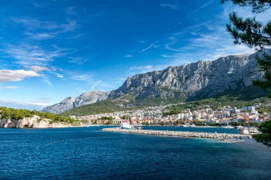 Makarska Riviera kıyı şeridi Eylül ayında, Hırvatistan