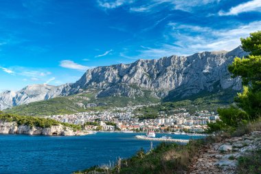 Makarska Riviera kıyı şeridi Eylül ayında, Hırvatistan