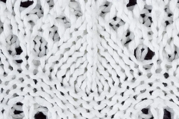 stock image Background texture in white knitted fabric.