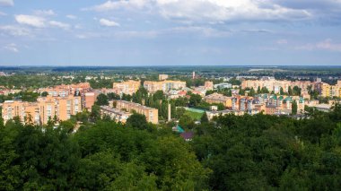 Ukrayna 'nın Poltava şehrinin manzarası.