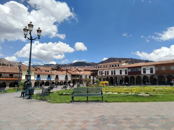 Plaza Armas Cidade Cusco Peru — Fotografia de Stock