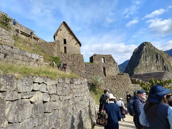 Maço Picchu 'daki İnka Kalesi' nin antik şehri.