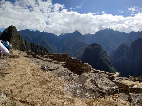 Die Berglandschaft Den Bergen Machu Picchu Peru — Stockfoto