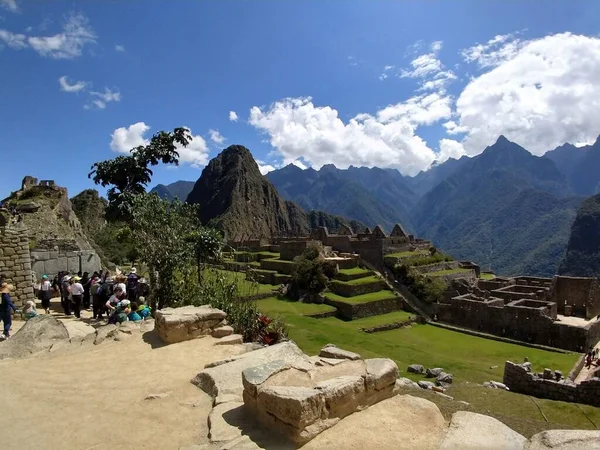 Die Ruinen Des Heiligen Tals Der Inka Stadt Machu Picchu — Stockfoto