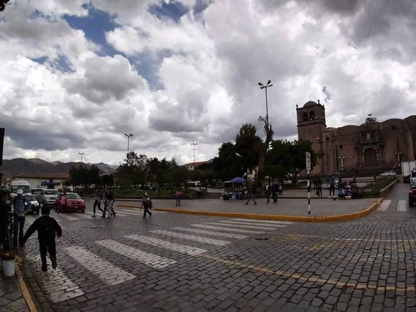 Kilátás Város Cusco Peru — Stock Fotó